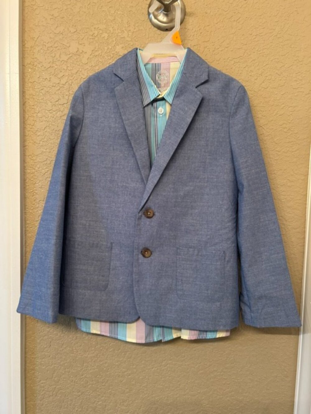 Boy’s Wonder Nation Chambray Blazer & Dress Shirt
